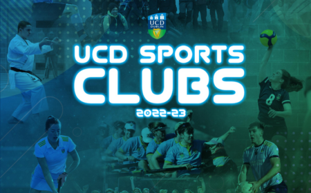 Front cover of the UCD Sports Guide for 22/23